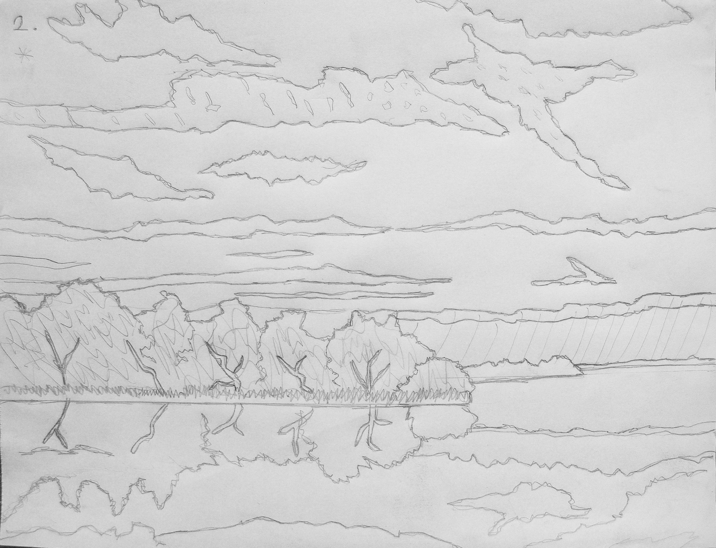 woodlands_sunset_drawing